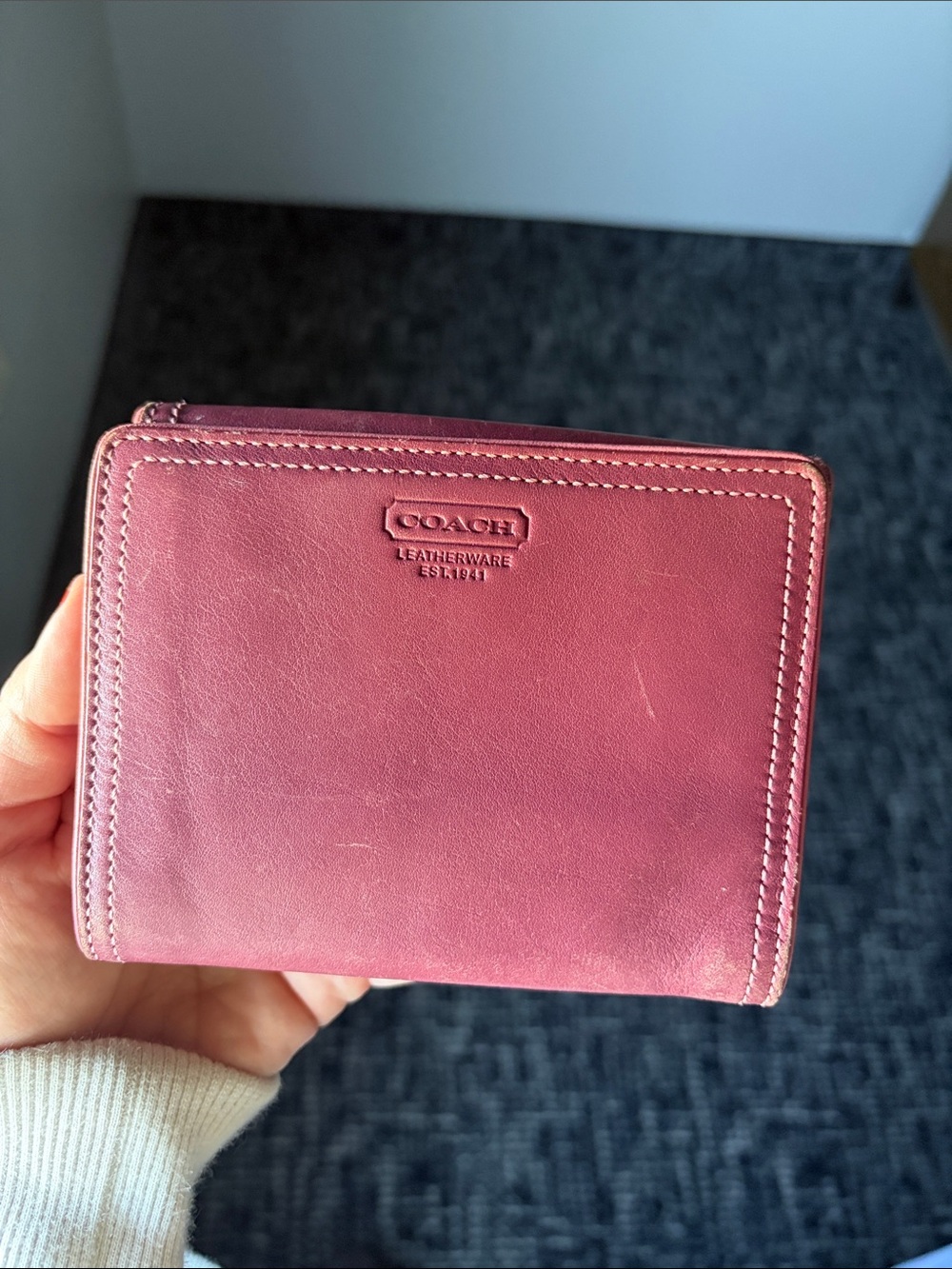 Vintage Pink and Purple Coach Wallet